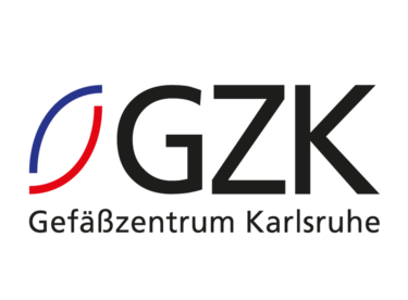 Das Bild zeigt das Logo des Gefäßzentrums Karlsruhe GZK