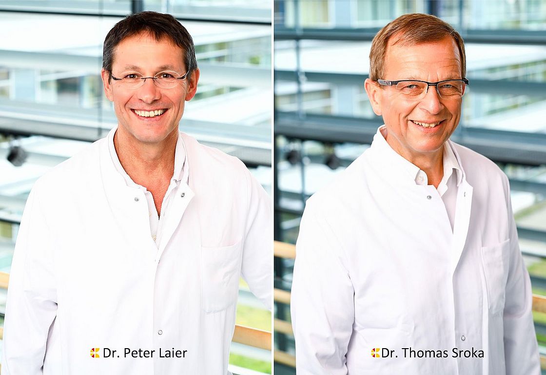 Das Bild zeigt Dr. Peter Laier und Dr. Thomas Sroka